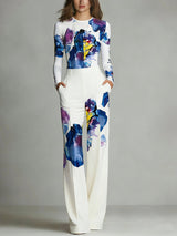 Sofia | Set with Colorful Print – White | The Bellemont Sisters Australia