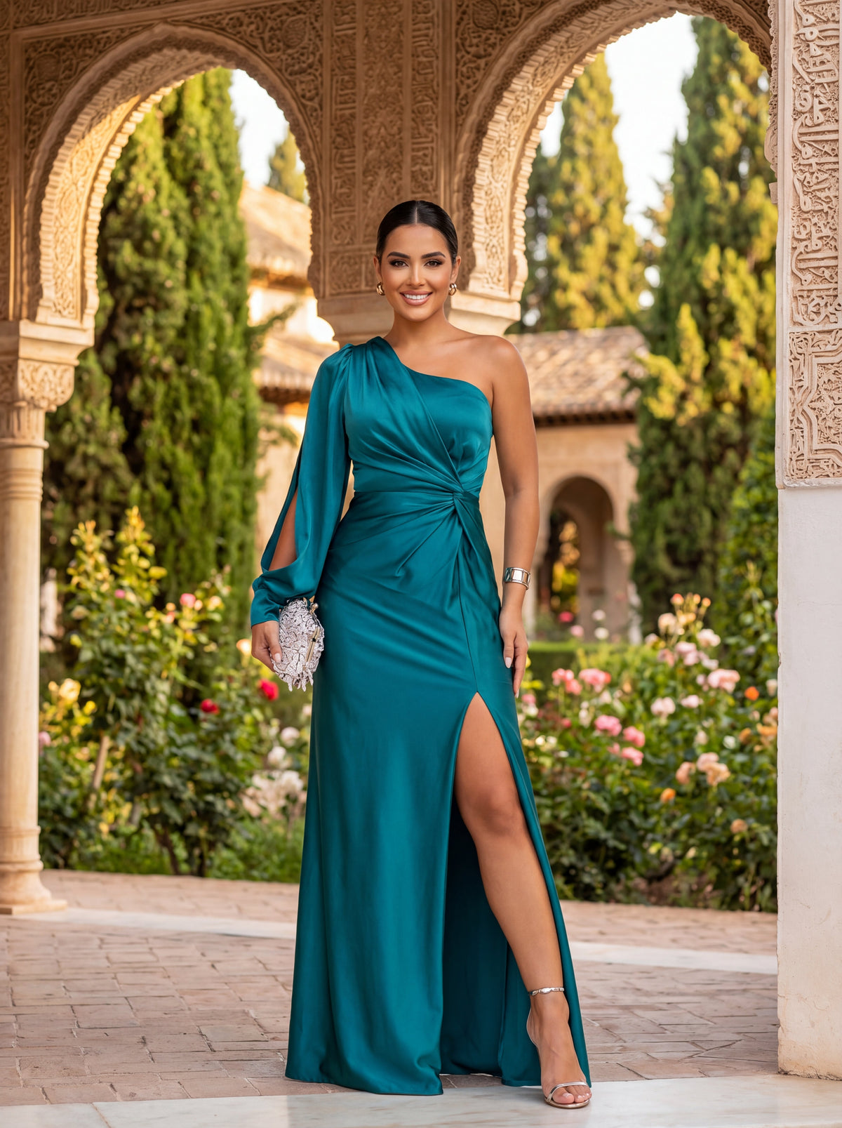 Eleanor | Timeless A-line Elegant Dress – Turquoise | The Bellemont Sisters Australia