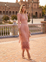 Fringe | Round Dress – Pink | The Bellemont Sisters Australia