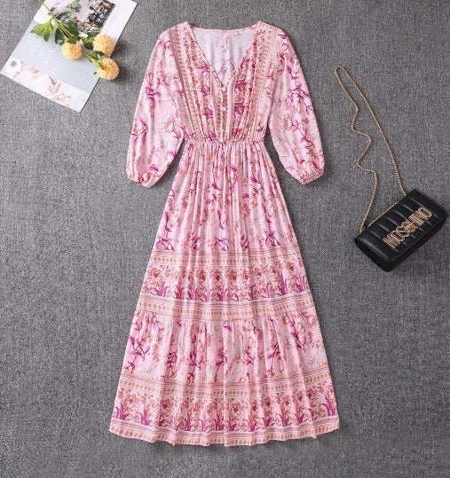 Marino | Seaside Boho Dress – Pink (Almost sold out) | The Bellemont Sisters Australia