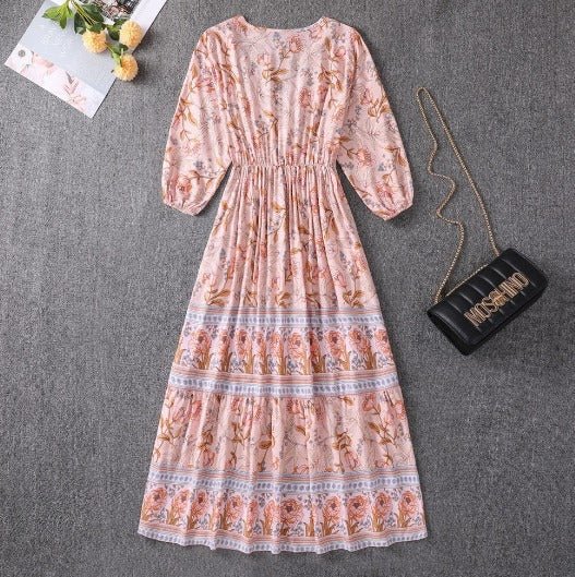 Marino | Seaside Boho Dress – Orange | The Bellemont Sisters Australia