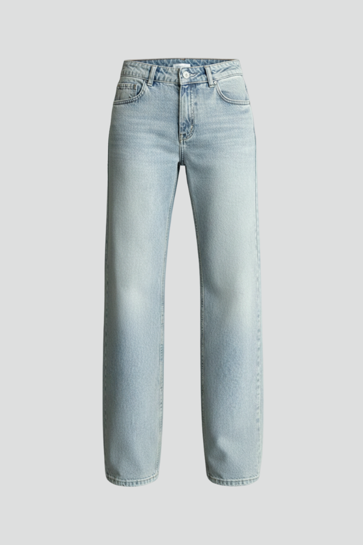 Heather | Women’s Relaxed Wide-Leg Denim Jeans with Drawstring Detail | The Bellemont Sisters Australia