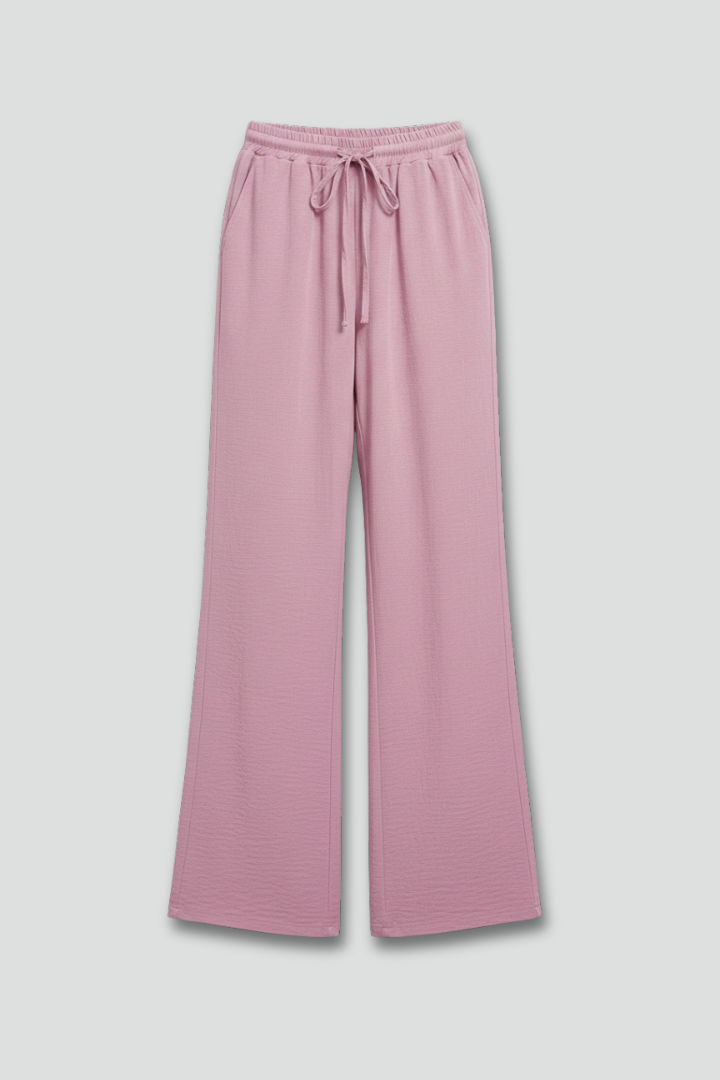 Caroline | Women’s Casual Palazzo Trousers with Drawstring Waist and Side Pockets | The Bellemont Sisters Australia