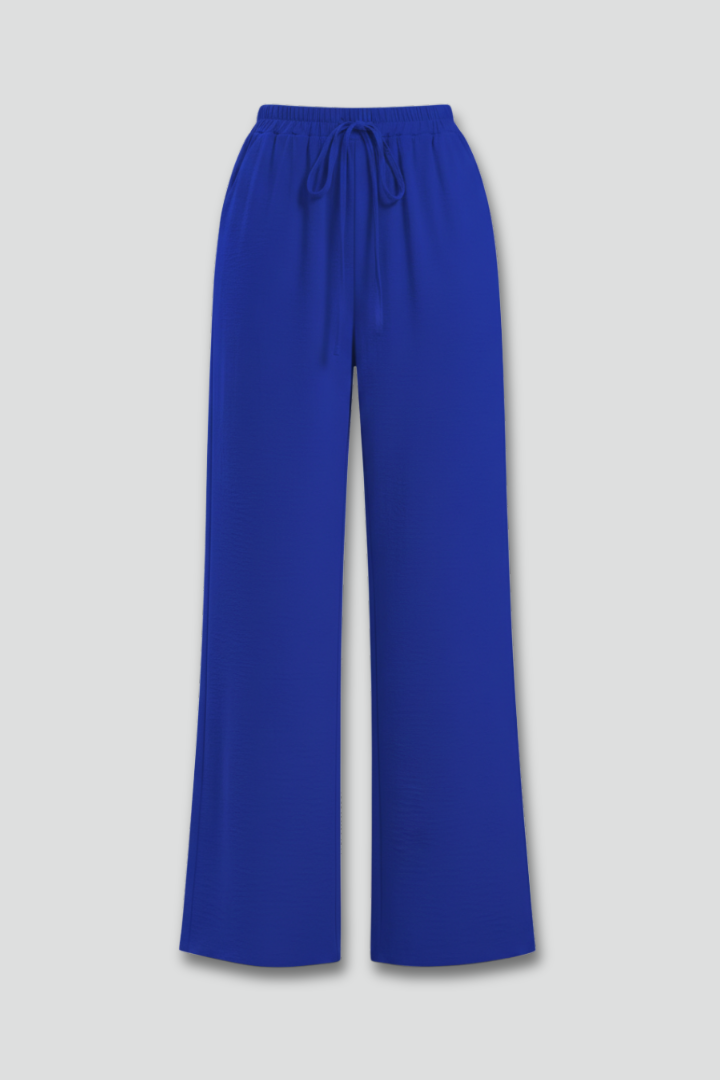Claire | Women’s Palazzo Trousers with Drawstring Waist and Side Pockets | The Bellemont Sisters Australia
