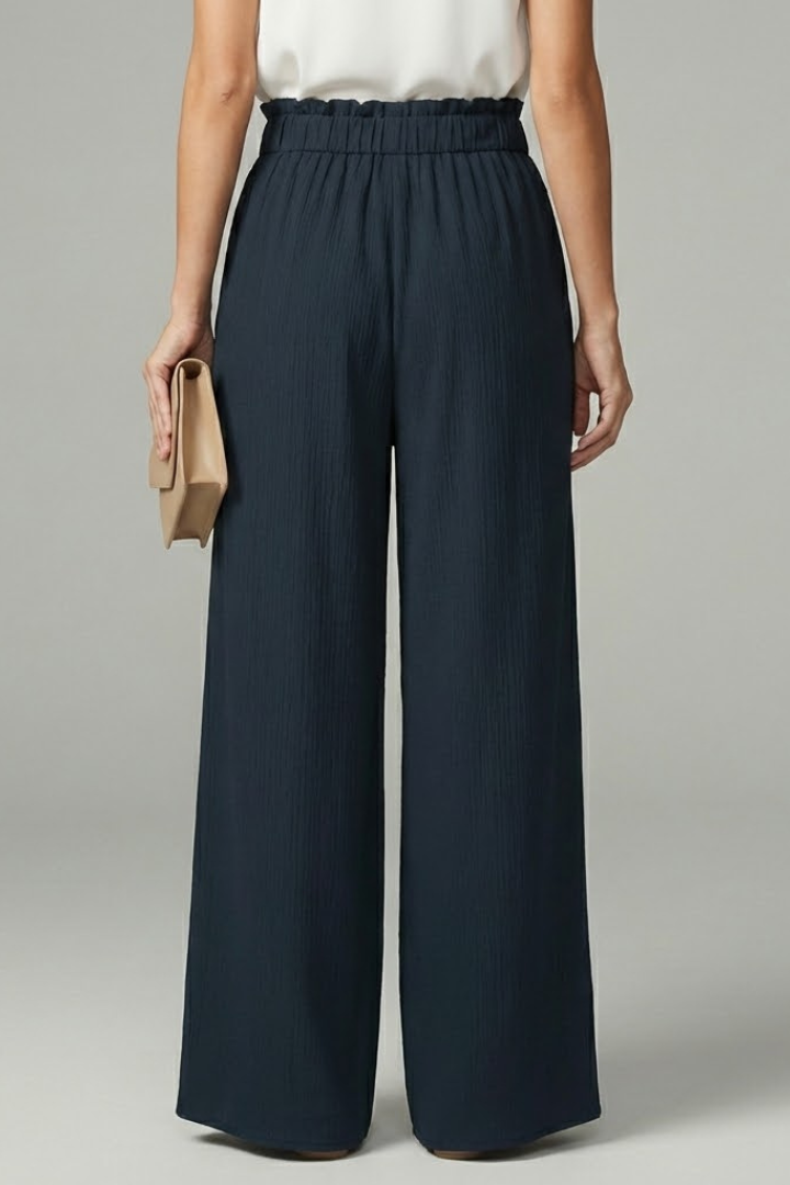 Daisy | Women’s Palazzo Trousers with Tie Belt and Wide Legs | The Bellemont Sisters Australia