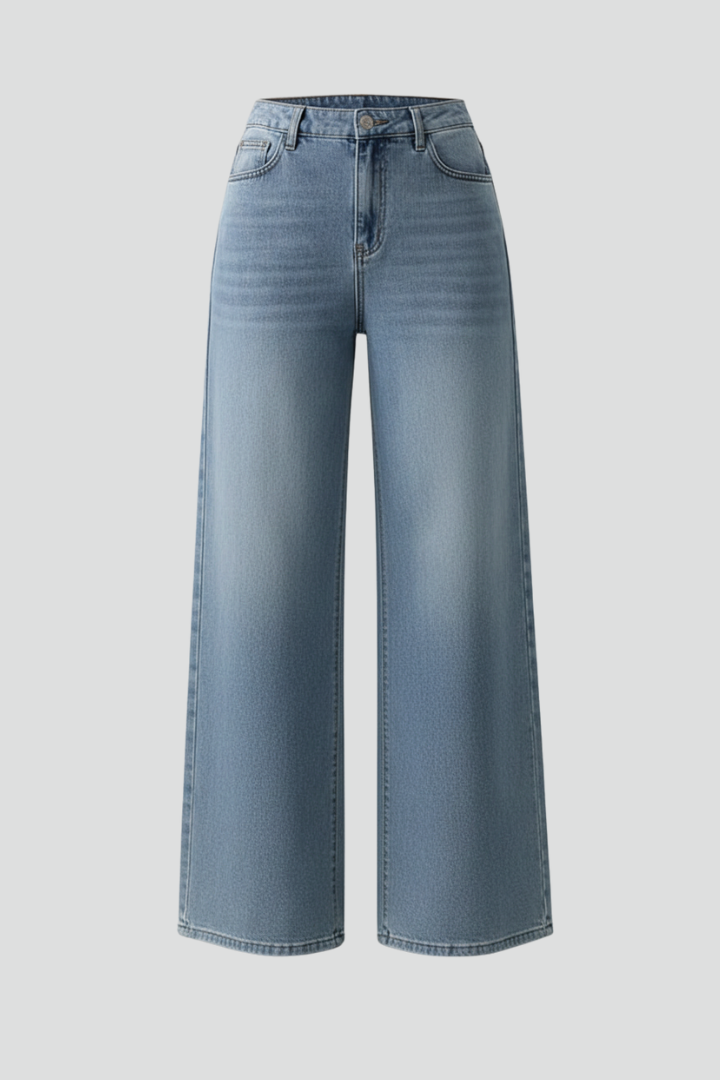 Evelyn | Women’s High-Rise Wide-Leg Denim Jeans | The Bellemont Sisters Australia