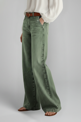 Faith | Women’s Casual Wide-Leg High-Rise Denim Jeans | The Bellemont Sisters Australia