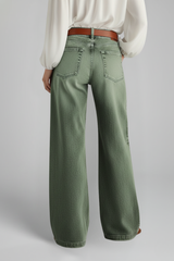 Faith | Women’s Casual Wide-Leg High-Rise Denim Jeans | The Bellemont Sisters Australia