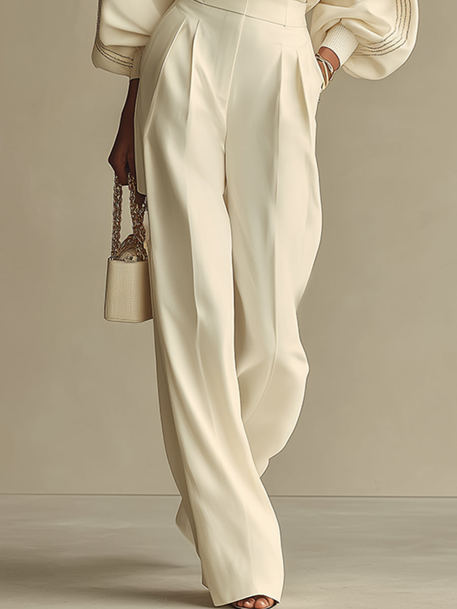 Hannah | Ribbed Set with Wide Pants | The Bellemont Sisters Australia