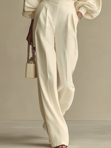Selena | Ribbed Set with Wide Pants | The Bellemont Sisters Australia