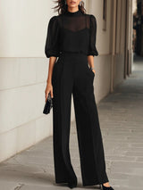 Emma | Stylish Black Three-Piece Suit Set – Black | The Bellemont Sisters Australia