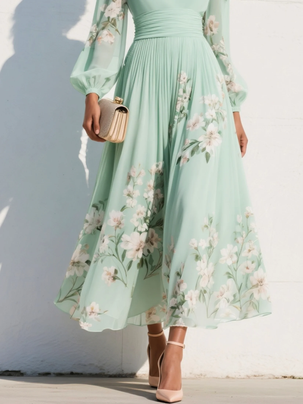 Prescela | Floral Midi Dress | The Bellemont Sisters Australia
