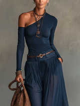 Monica | Navy Blue Tulle Slimming Set | The Bellemont Sisters Australia