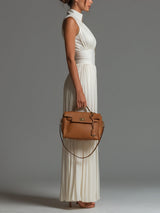 White V-neck Sleeveless Zip-up Pleated Wide-leg Chiffon Jumpsuit | The Bellemont Sisters Australia