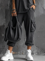 Dark Gray Vest And Jogger Cargo Pants Casual Suit | The Bellemont Sisters Australia