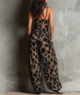 ROBERTA | ANIMAL PRINT WIDE-LEG JUMPSUIT | The Bellemont Sisters Australia