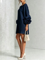 Floral Button-down Mini Dress With Striking Floral Cuffs | The Bellemont Sisters Australia