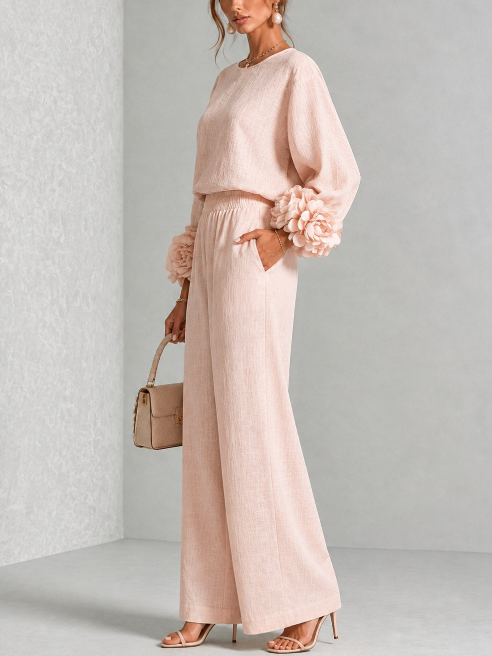 ROSALIE | FLORAL CUFF TWO-PIECE SET | The Bellemont Sisters Australia