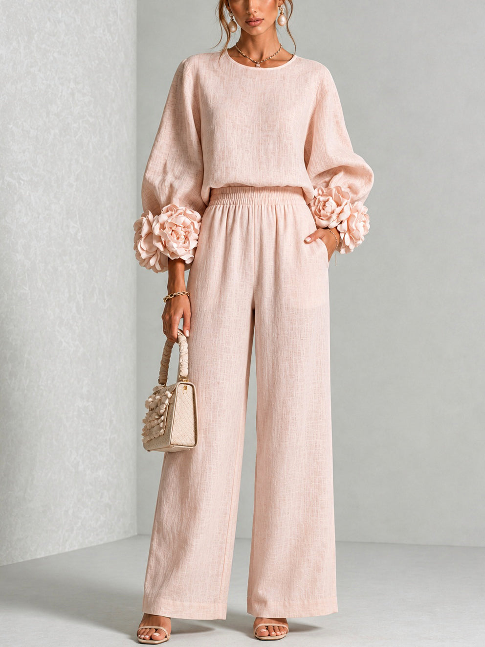 ROSALIE | FLORAL CUFF TWO-PIECE SET | The Bellemont Sisters Australia