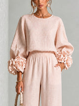 ROSALIE | FLORAL CUFF TWO-PIECE SET | The Bellemont Sisters Australia