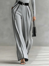 Solana - Long Sleeve Turtleneck and Wide Leg Pants Set with Belt | The Bellemont Sisters Australia