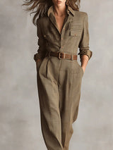 Anna™ | elegant checkered jumpsuit | The Bellemont Sisters Australia