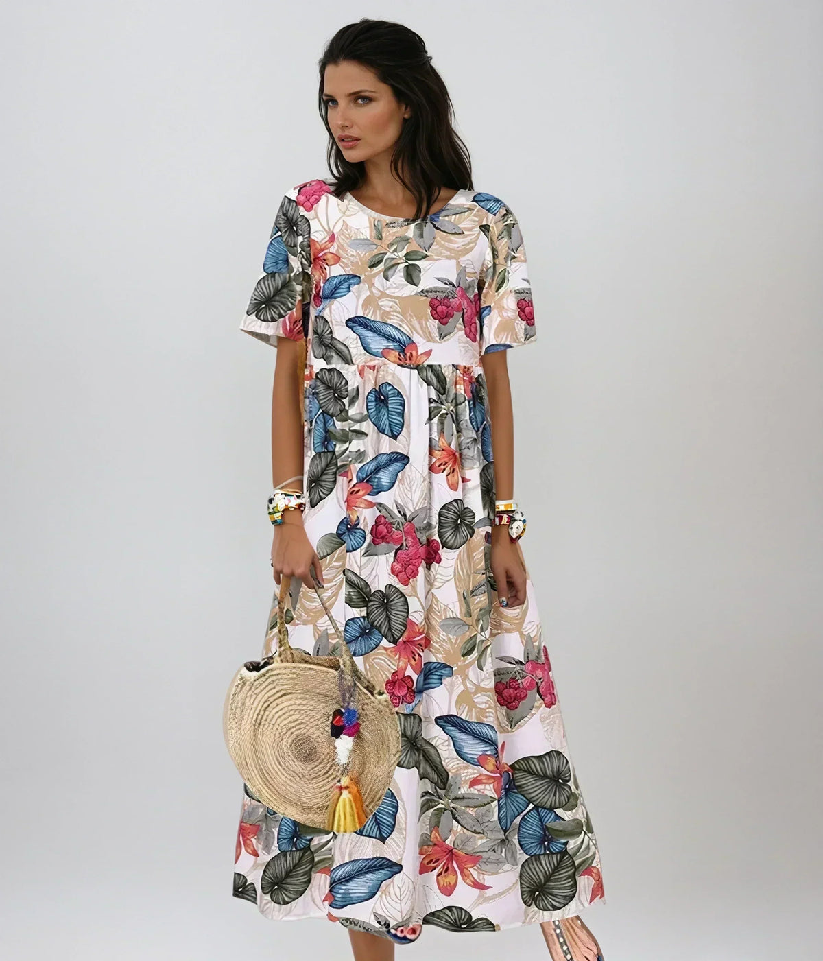Marrisa | Graceful Summer Bloom – Beige | The Bellemont Sisters Australia