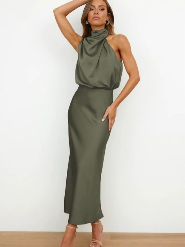 Faith | Women’s Chic Halter Evening Dress | The Bellemont Sisters Australia