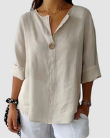 Nona™ Classic Blouse – Beige | The Bellemont Sisters Australia