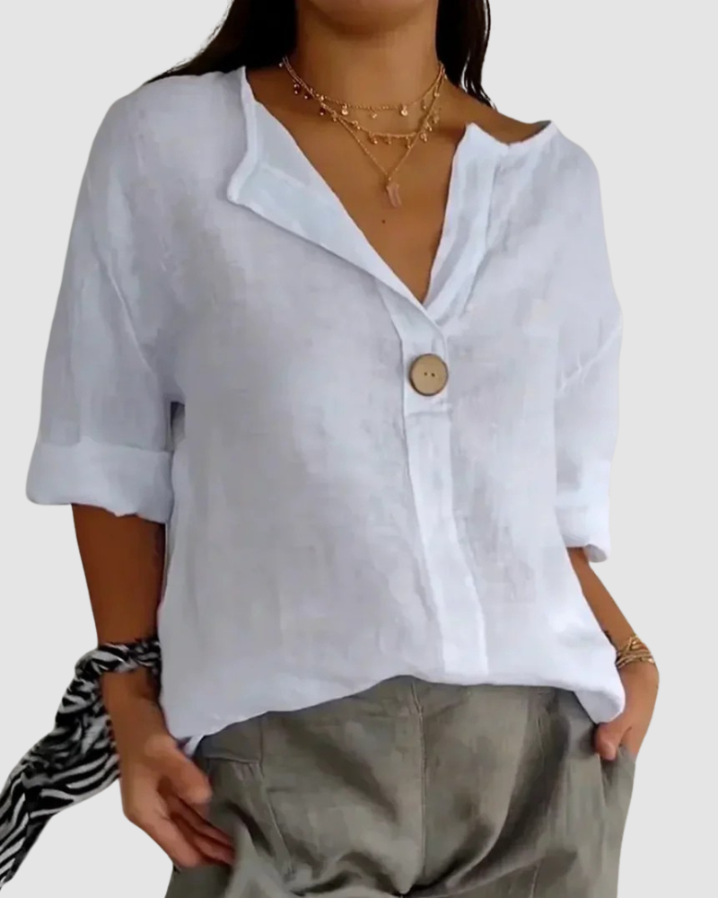 Nona™ Classic Blouse – White | The Bellemont Sisters Australia