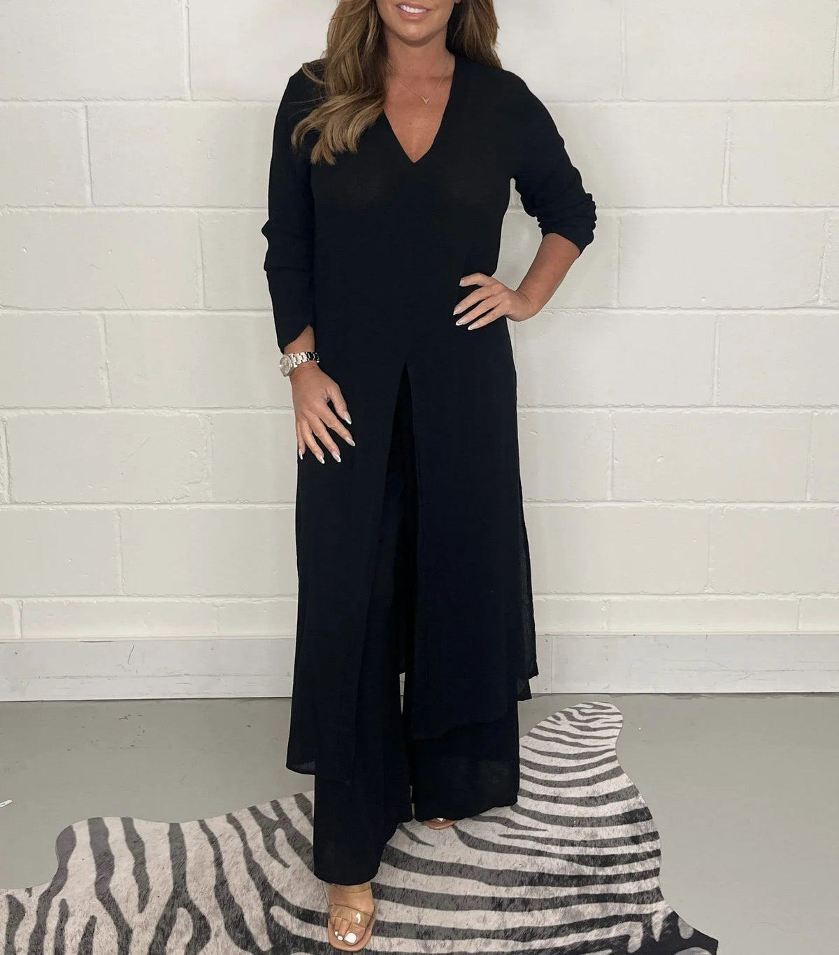 Cherly™ Comfy Two-piece Set – Black | The Bellemont Sisters Australia