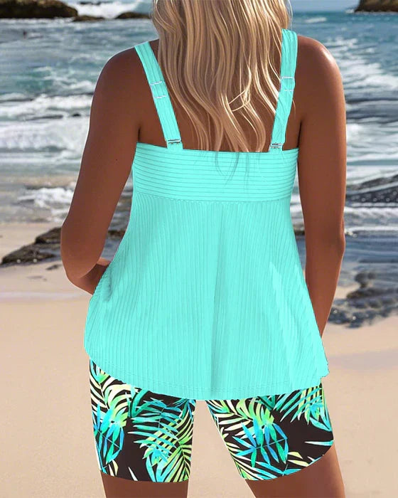 Daphne - Flattering Tankini Ribbed Set | The Bellemont Sisters Australia