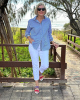 Jasmine | Women’s Classic Striped Button Shirt | The Bellemont Sisters Australia