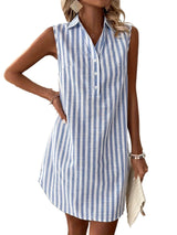 Frenzi - Striped Shirt Dress | The Bellemont Sisters Australia