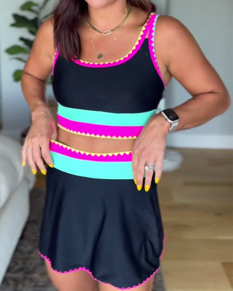 Myra - Sport Fit Swim Set – Black | The Bellemont Sisters Australia