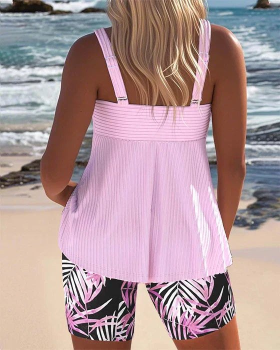 Daphne - Flattering Tankini Ribbed Set | The Bellemont Sisters Australia