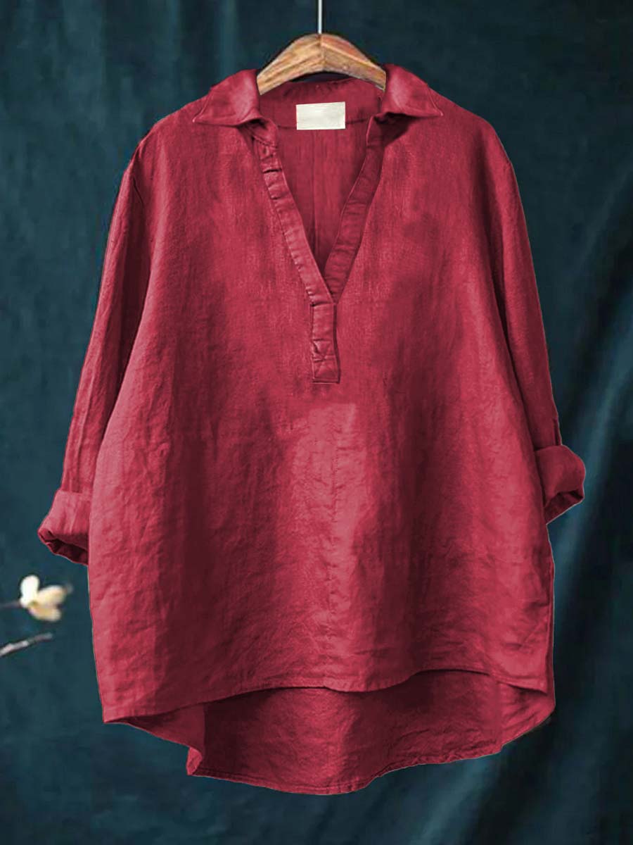Madelyn | Elegant Breezy Summer Blouse – Red | The Bellemont Sisters Australia