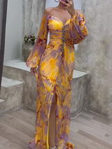 Amelia | Elegant dress with V-neck | The Bellemont Sisters Australia