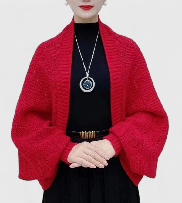 Elyzianne | Elegant Cardigan – Red | The Bellemont Sisters Australia
