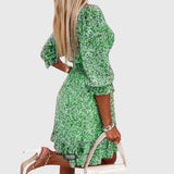 Elisa | Floral Puff Sleeve Dress | The Bellemont Sisters Australia