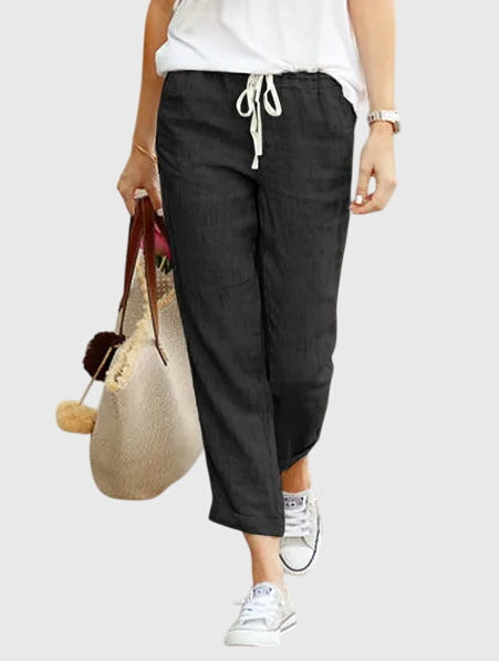 Zanra | Elegant Summer Pants – Black | The Bellemont Sisters Australia