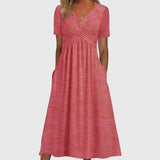Viola | Midi Dress With Tummy Control – Pink | The Bellemont Sisters Australia
