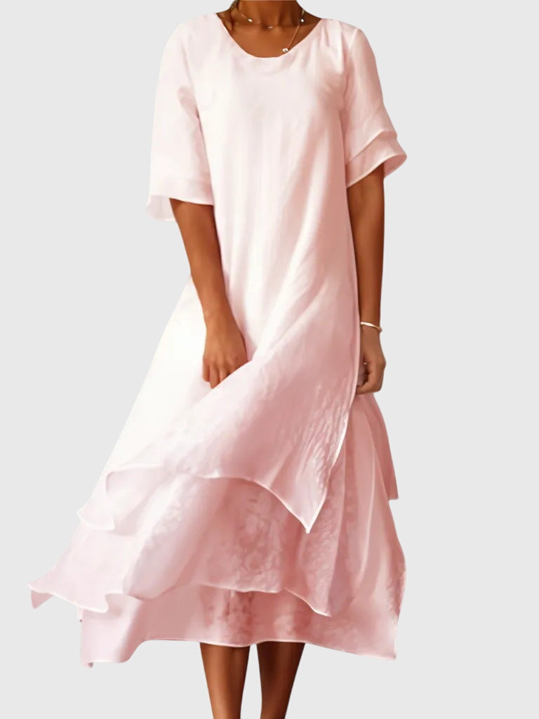 April | Elegant Dress – Pink | The Bellemont Sisters Australia