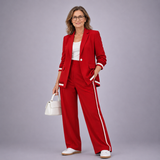 Hyacinth | Casual Suit Set – Red | The Bellemont Sisters Australia