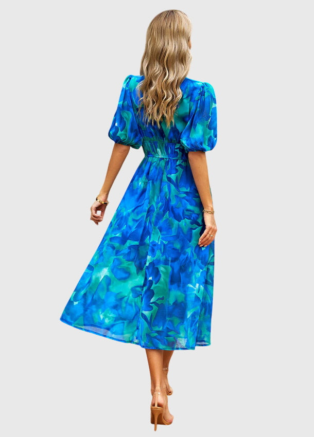 Merlin | Flattering Floral Midi Dress | The Bellemont Sisters Australia