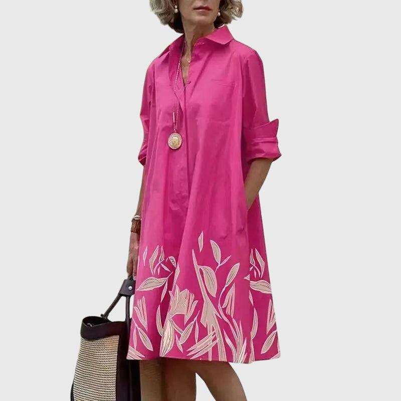 Paige - Elegant Dress With Pockets – Pink | The Bellemont Sisters Australia