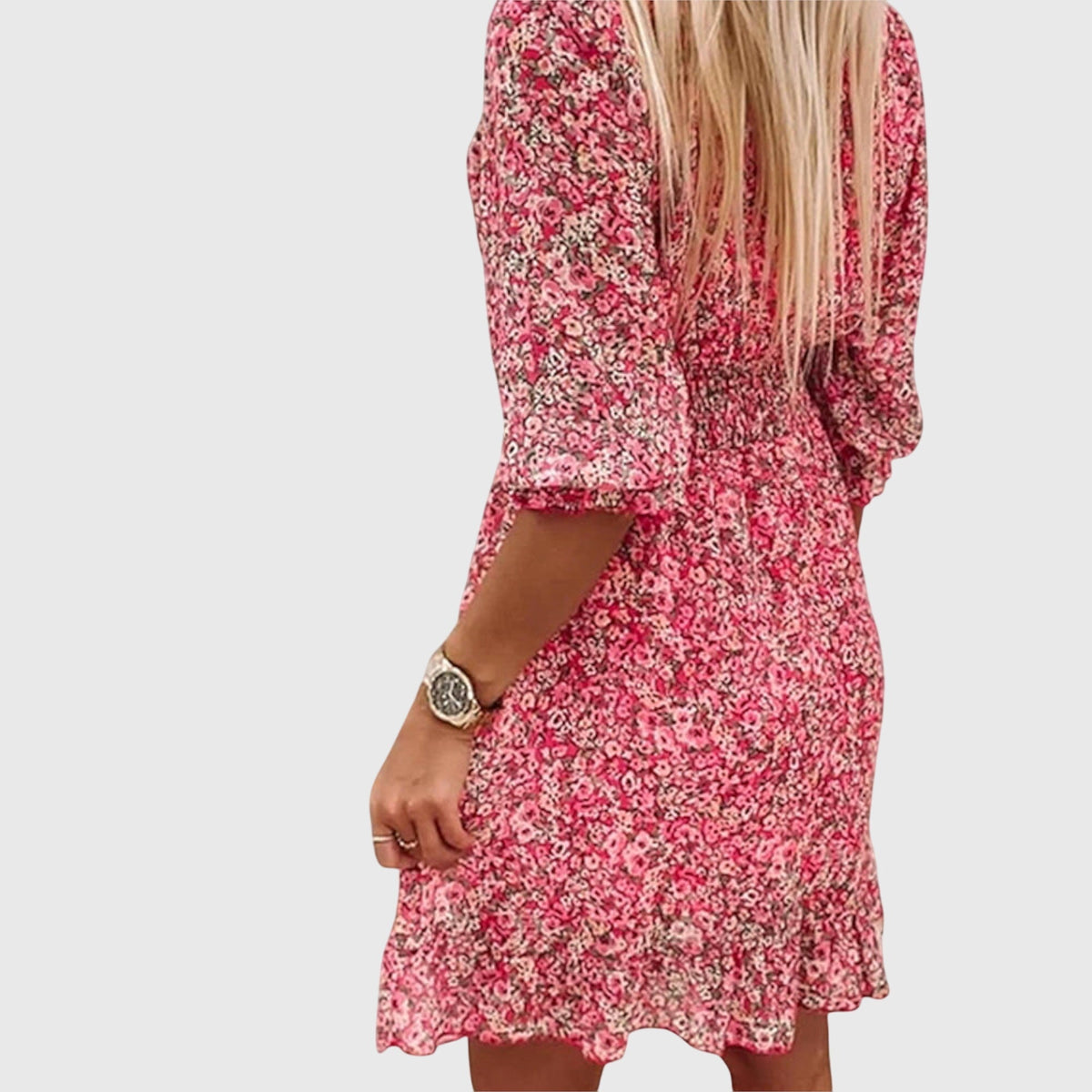 Elisa | Floral Puff Sleeve Dress | The Bellemont Sisters Australia