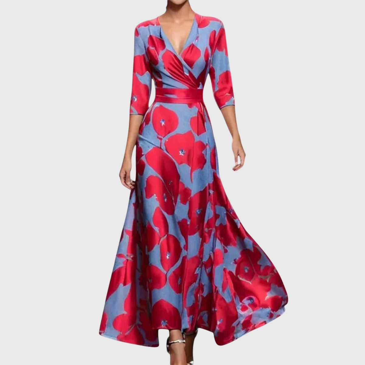 Leila | Elegant Dress – Red | The Bellemont Sisters Australia