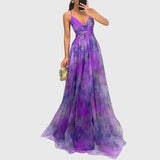Giselle | Floral Maxi Dress – Purple | The Bellemont Sisters Australia