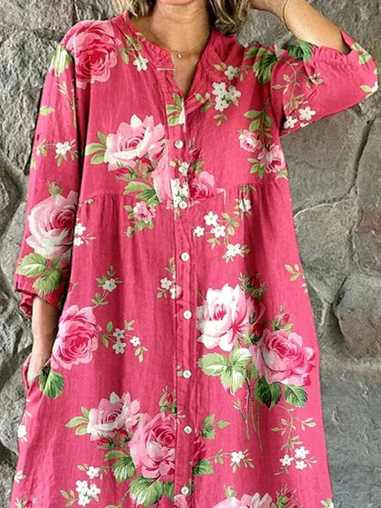 Nira | Art Floral Dress | The Bellemont Sisters Australia